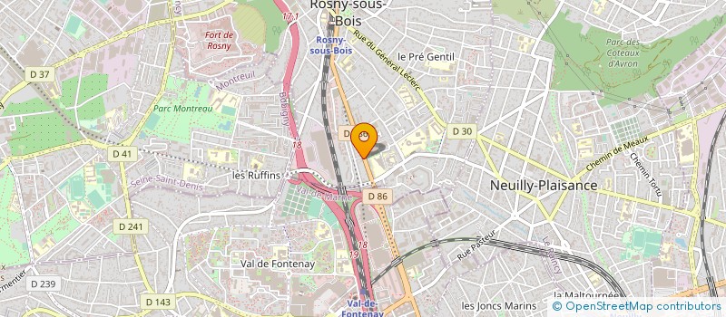 localisation de l'entreprise ICONE ONE à NEUILLY-PLAISANCE