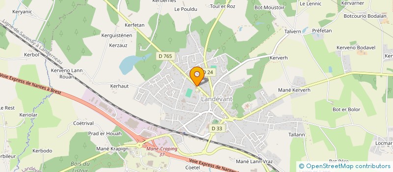 localisation de l'entreprise ICONE PC à LANDEVANT