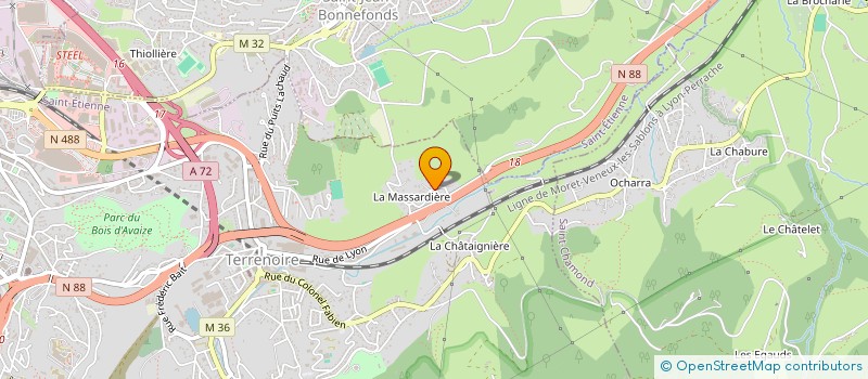 localisation de l'entreprise ICONEC  SAINT-ETIENNE