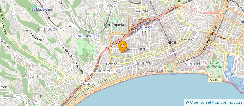 localisation de l'entreprise ICONES COMMUNICATION à NICE