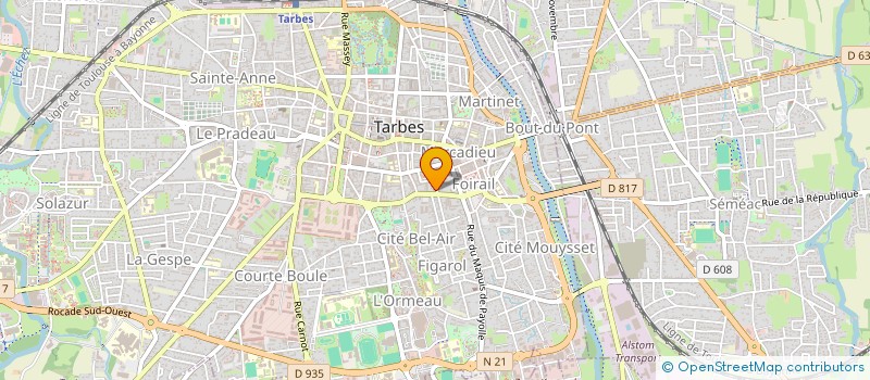 localisation de l'entreprise ICONES DE FRANCE  TARBES
