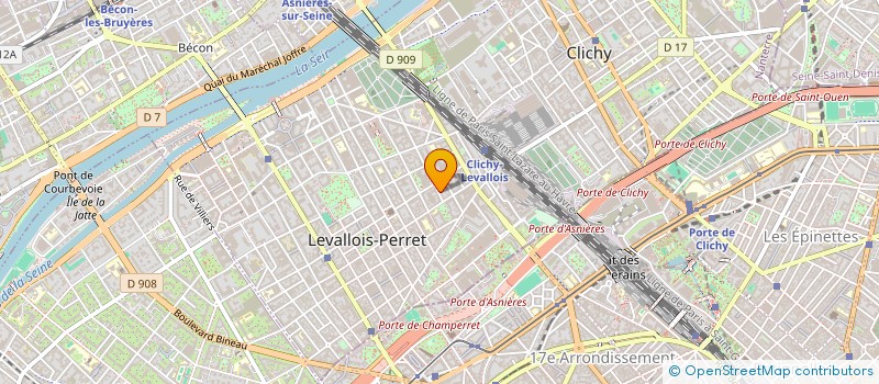 localisation de l'entreprise ICONET à LEVALLOIS-PERRET