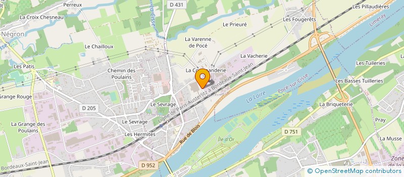 localisation de l'entreprise ICONEX (FRANCE), SAS  POCE-SUR-CISSE