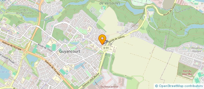 localisation de l'entreprise ICONIC HAIR PARIS  GUYANCOURT