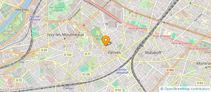 localisation de l'entreprise ICONOPHAGE  VANVES