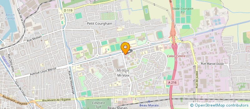 localisation de l'entreprise ICORP  CALAIS