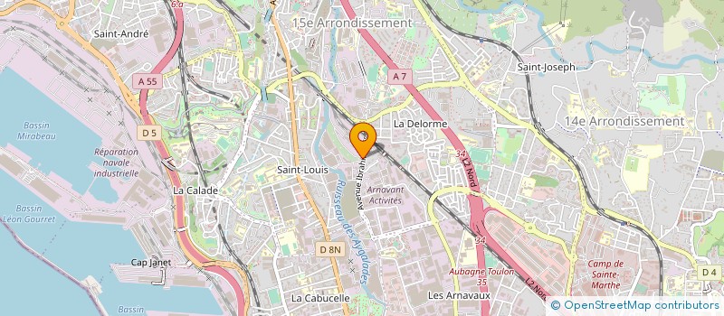 localisation de l'entreprise ICOSIUM à MARSEILLE 15EME