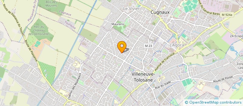 localisation de l'entreprise ICOSIUM  VILLENEUVE-TOLOSANE