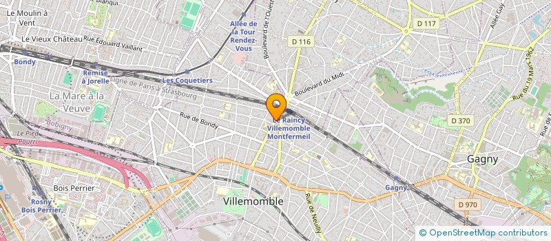 localisation de l'entreprise ICOSIUM à VILLEMOMBLE