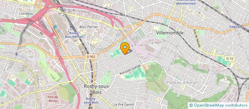 localisation de l'entreprise ICOSIUM INVEST à ROSNY-SOUS-BOIS