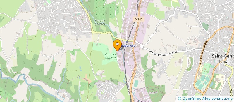 localisation de l'entreprise ICOTEC  GENAS