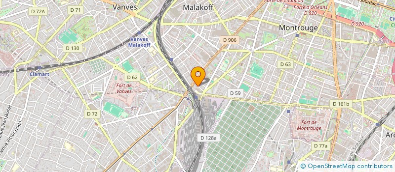 localisation de l'entreprise ICOWN  MONTROUGE