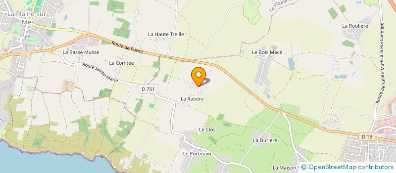 localisation de l'entreprise ICP à PORNIC