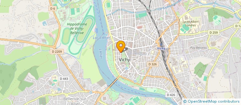 localisation de l'entreprise ICP à VICHY