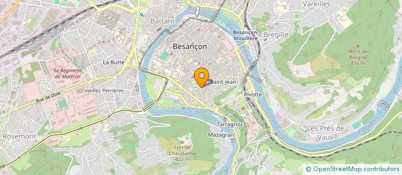 localisation de l'entreprise ICP COLORING à BESANCON