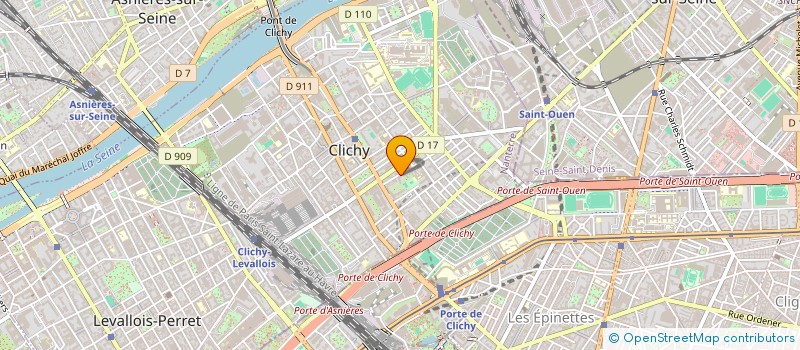 localisation de l'entreprise ICP COMPUTER à CLICHY