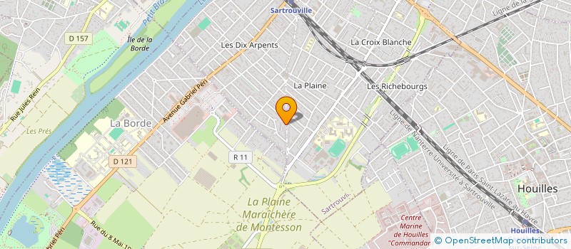 localisation de l'entreprise ICP IMMOBILIER  SARTROUVILLE