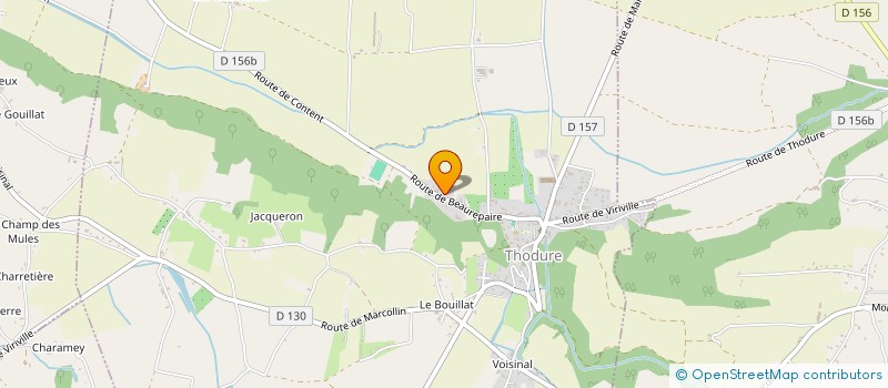 localisation de l'entreprise ICP ISOLATION CLOISONS PLAFONDS  THODURE