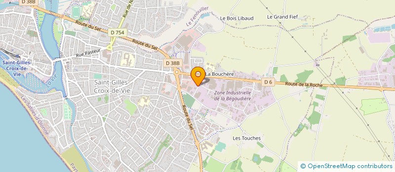 localisation de l'entreprise ICPC IMMO  LA ROCHE-SUR-YON