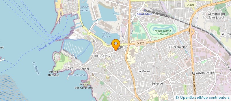 localisation de l'entreprise ICR CONSEIL INGENIERIE CONCEPTION REALISATION CONSEIL  SAINT-MALO