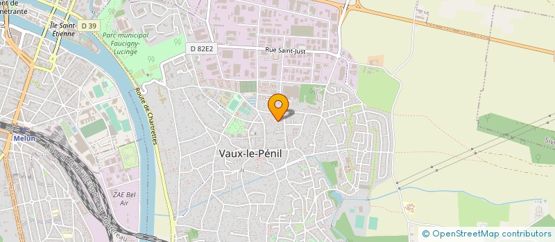 localisation de l'entreprise ICR GAZ à VAUX-LE-PENIL