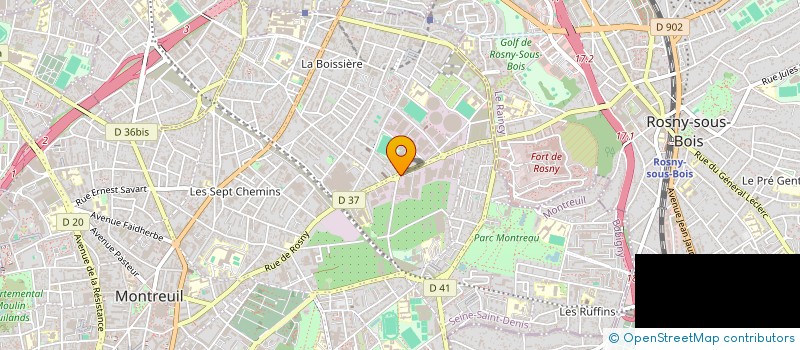 localisation de l'entreprise ICR INFO à MONTREUIL