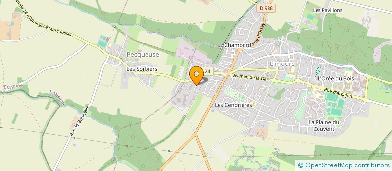 localisation de l'entreprise ICR TELECOM à LIMOURS