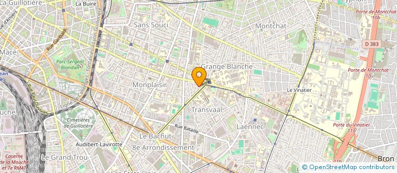 localisation de l'entreprise ICRA INSTITUT CAPILLAIRE RHONE ALPES à LYON