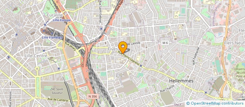 localisation de l'entreprise ICRAA à LILLE