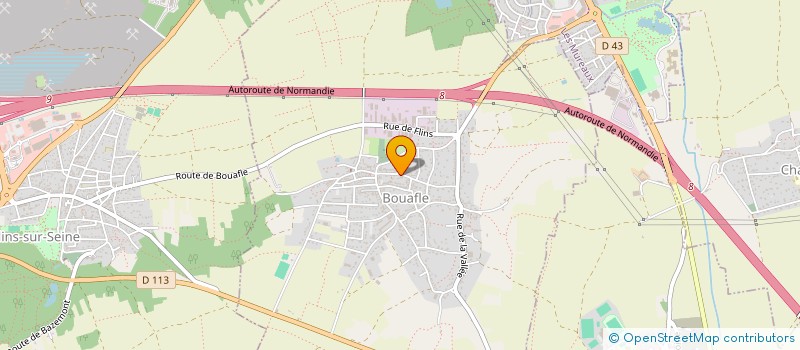 localisation de l'entreprise ICS  BOUAFLE