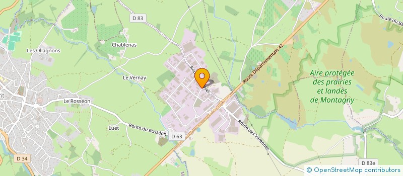 localisation de l'entreprise ICS à MORNANT