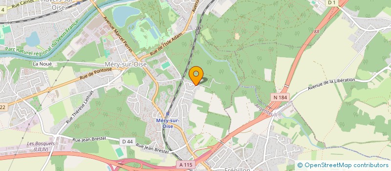 localisation de l'entreprise ICS  MERY-SUR-OISE