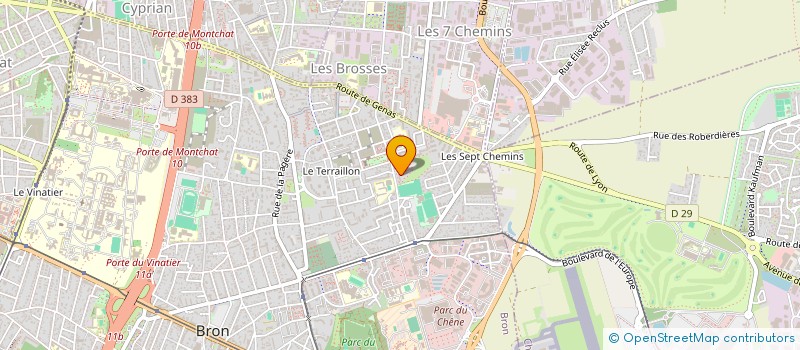 localisation de l'entreprise ICS BAT à BRON