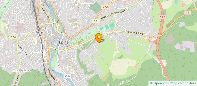 localisation de l'entreprise ICS BOIS à EPINAL