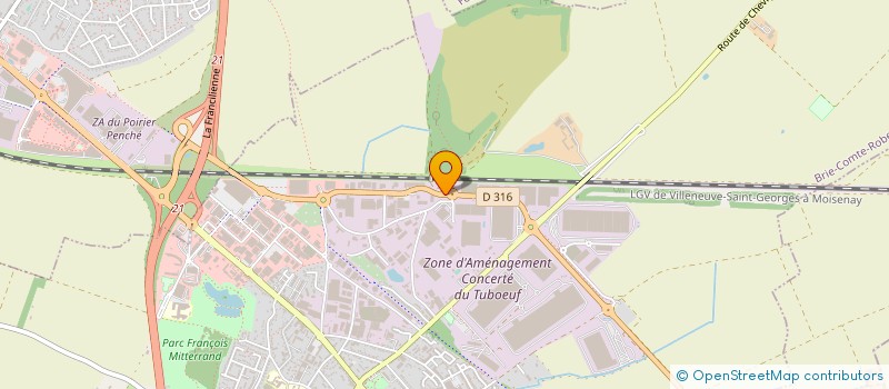 localisation de l'entreprise ICS CARS CONCEPT  BRIE-COMTE-ROBERT