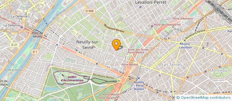 localisation de l'entreprise ICS FRANCE à NEUILLY-SUR-SEINE