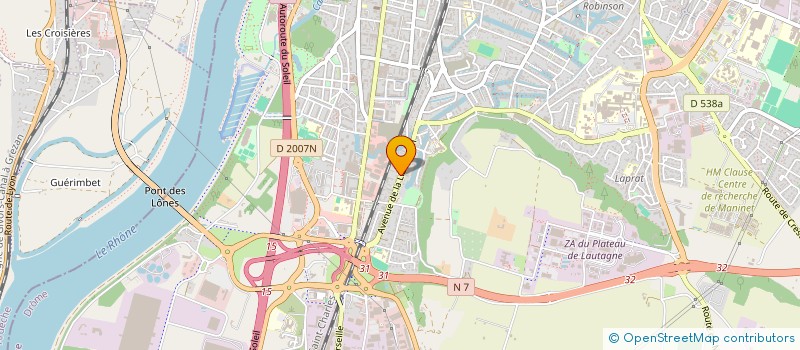 localisation de l'entreprise ICS FRANCE DISTRIBUTIONS (GROUPE)  VALENCE