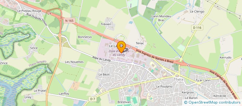 localisation de l'entreprise ICS HOLDING  THEIX-NOYALO