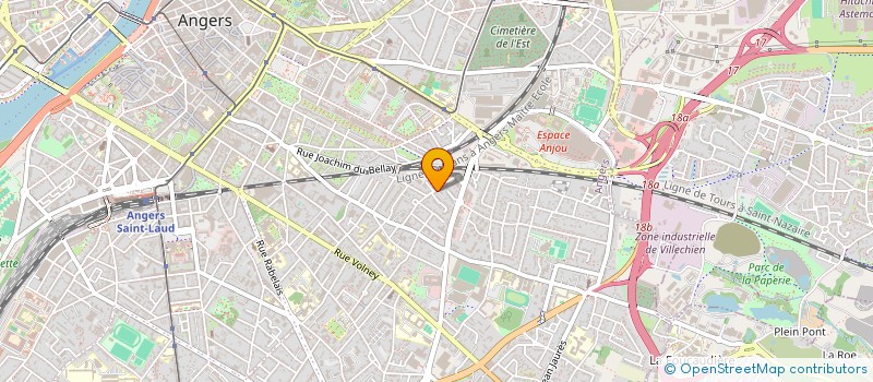 localisation de l'entreprise ICS HORIZONS à ANGERS