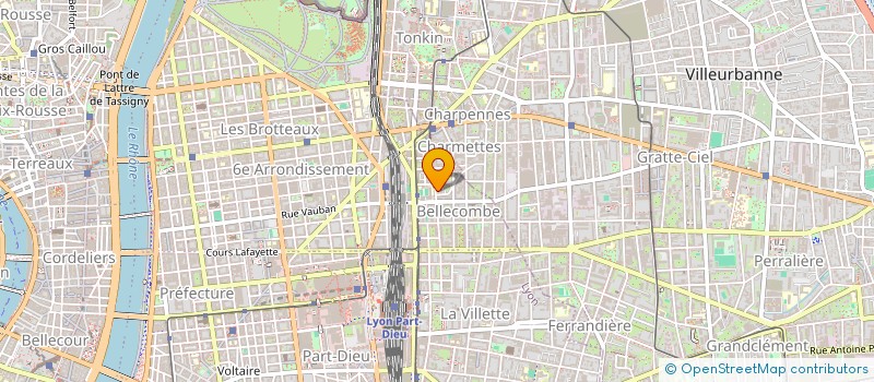 localisation de l'entreprise ICS IMMO  LYON