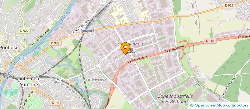 localisation de l'entreprise ICS IMMOBILIER  SAINT-OUEN-L'AUMONE