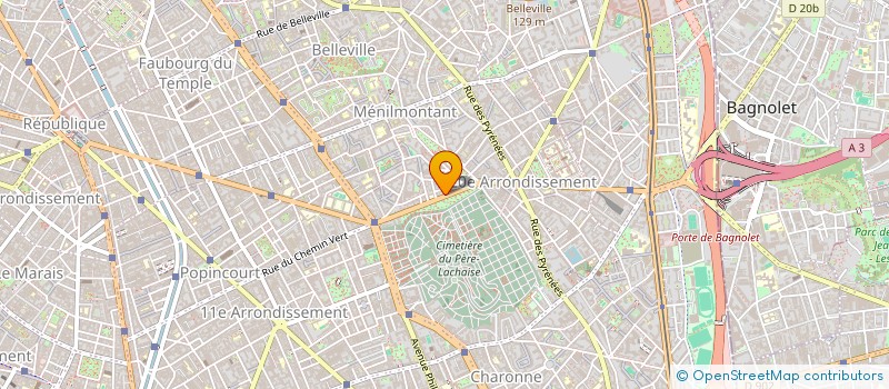 localisation de l'entreprise ICS INTERNAT COMPUTER SYSTEME à PARIS