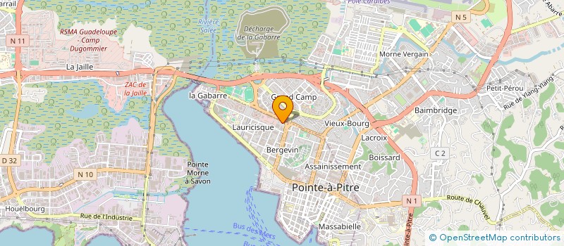 localisation de l'entreprise ICS TECHNOLOGIES à POINTE-A-PITRE