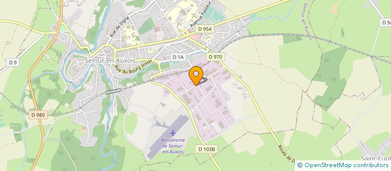 localisation de l'entreprise ICSEO LABORATOIRE à SEMUR-EN-AUXOIS