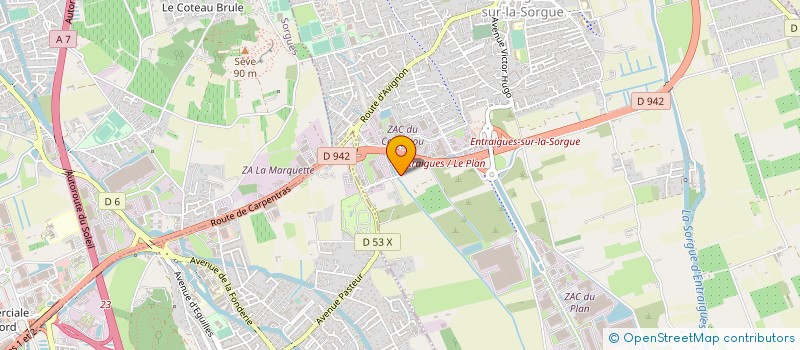 localisation de l'entreprise ICT IMM MOSCATELLI à ENTRAIGUES-SUR-LA-SORGUE