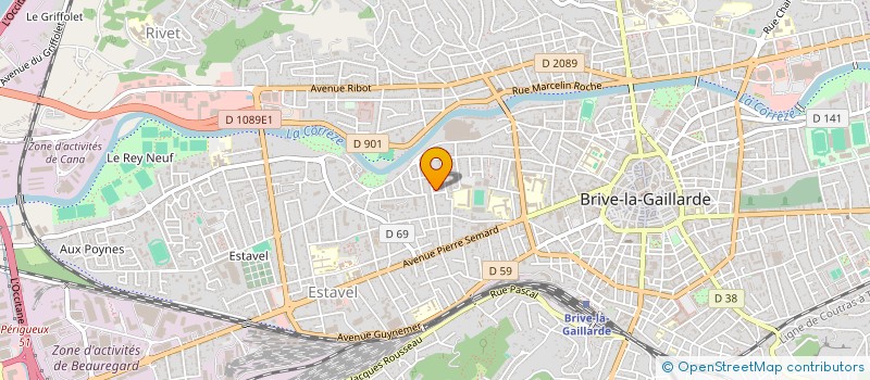 localisation de l'entreprise ICTECH INGENIERIE à BRIVE-LA-GAILLARDE