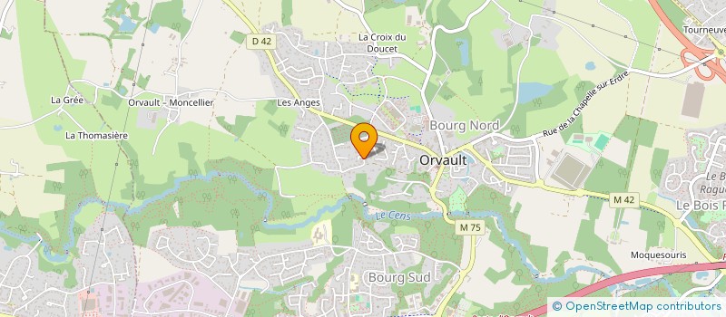 localisation de l'entreprise ICTUS à ORVAULT