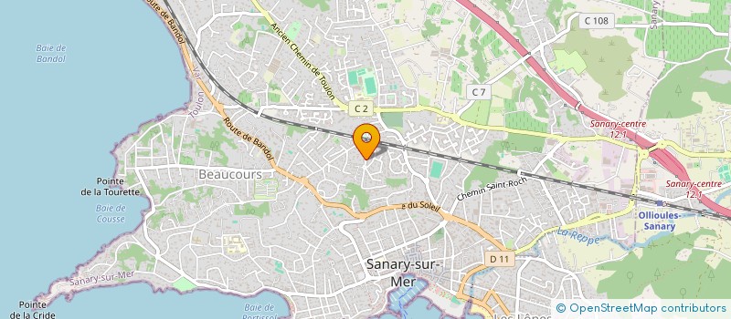 localisation de l'entreprise ICTUS SECURITE SERVICES  SANARY-SUR-MER