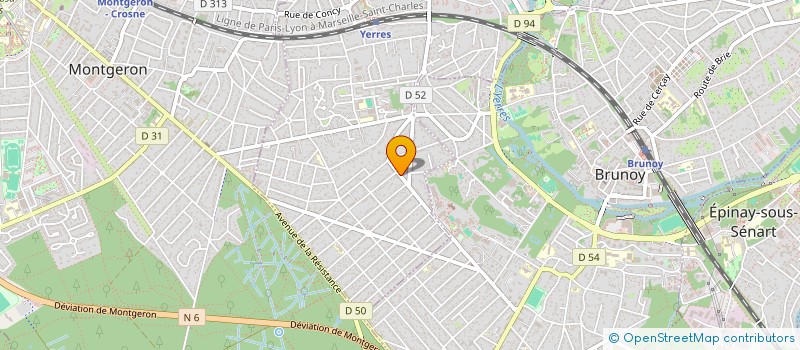 localisation de l'entreprise ICU  YERRES