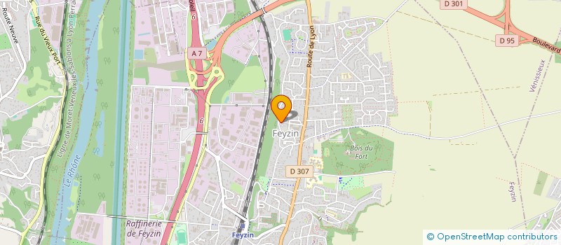 localisation de l'entreprise ICU VISION PRODUCTION  FEYZIN